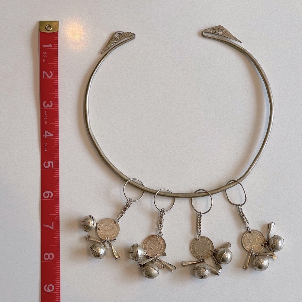Rare French Indochine Coin Charm Necklace
